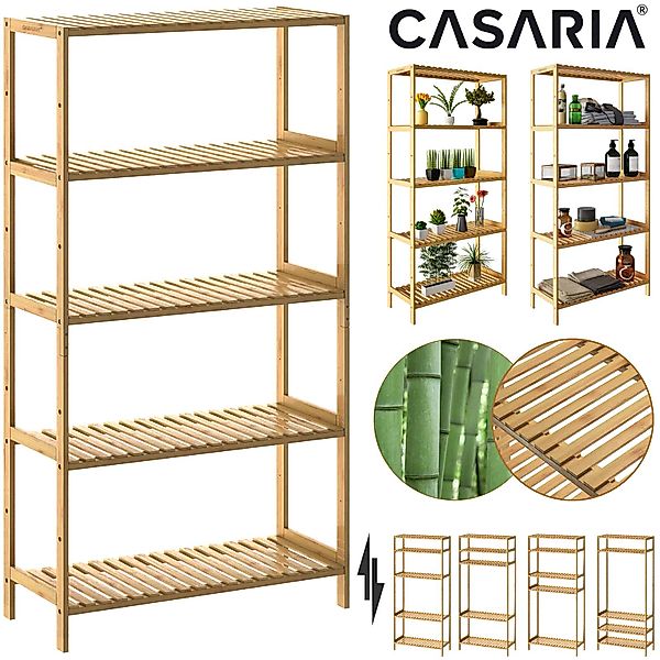 Casaria Standregal, mit 5 Ablagen Höhenverstellbar günstig online kaufen
