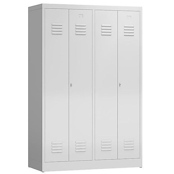 Steelboxx Spind ClassiX Garderobenschrank, 4 Abteile, je 2 mittig schließen günstig online kaufen