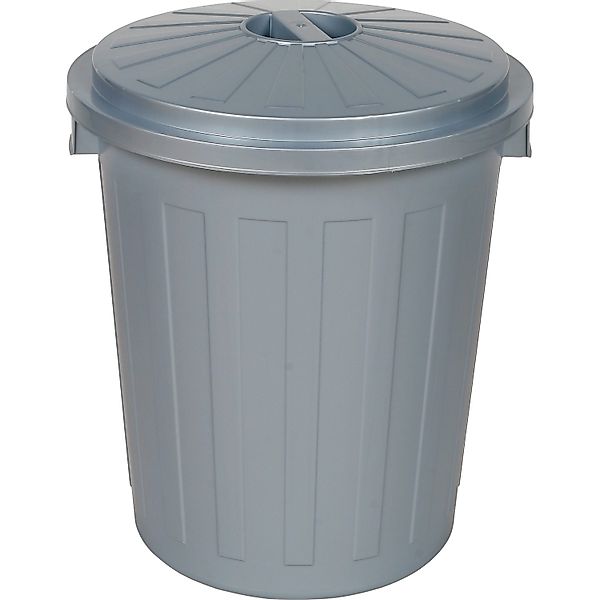 Supermax Mülleimer 50, Silber günstig online kaufen