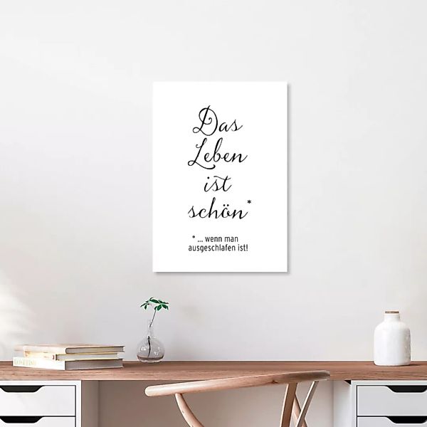 Poster / Leinwandbild - Das Leben Ist Schön günstig online kaufen