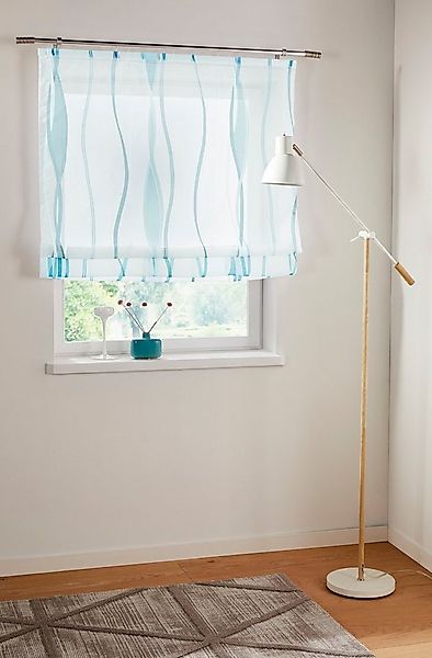 OTTO home Raffrollo Dimona, mit Klettschiene, Transparent, Voile, Polyester günstig online kaufen