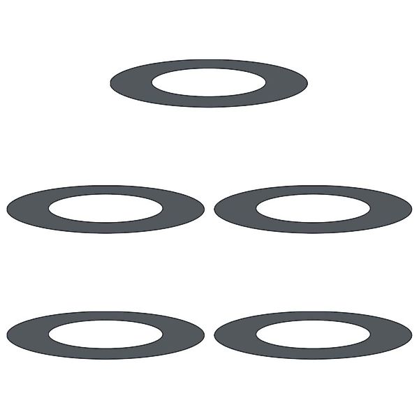 vidaXL Blumentopf Flache Baumringe 5 pcs günstig online kaufen