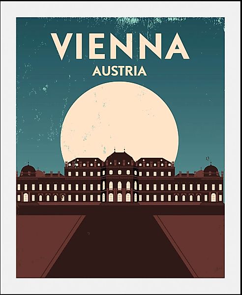 queence Bild »Wien«, Stadt-Städte-Gebäude-Schriftzug-Schriftzüge-Österreich günstig online kaufen