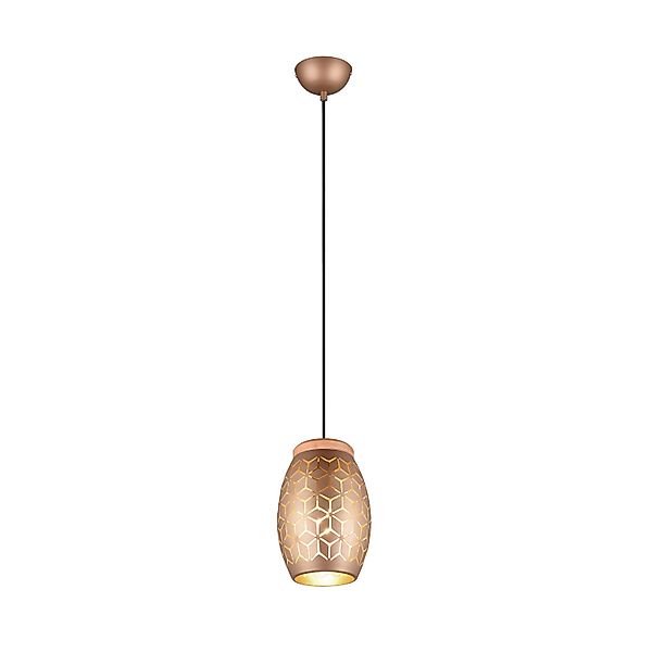 Reality Pendelleuchte Bidar 1-flammig Coffee 15 cm x 15 cm günstig online kaufen