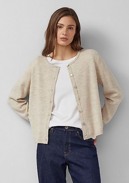 s.Oliver Cardigan Strickjacke Weiche Strickjacke aus Alpakamix günstig online kaufen