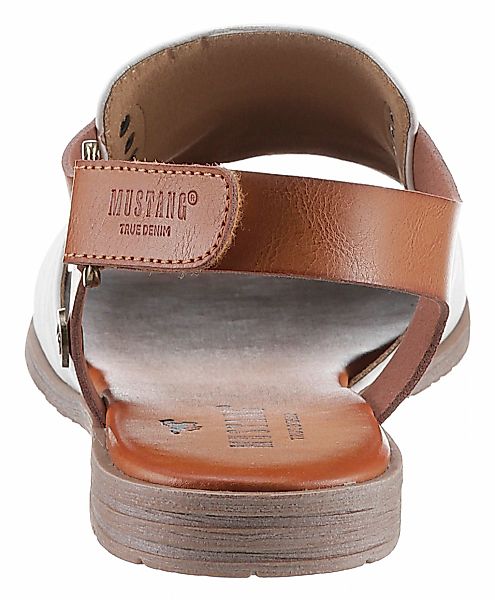 Mustang Shoes Riemchensandale, Sommerschuh, Sandalette, Blockabsatz, günstig online kaufen