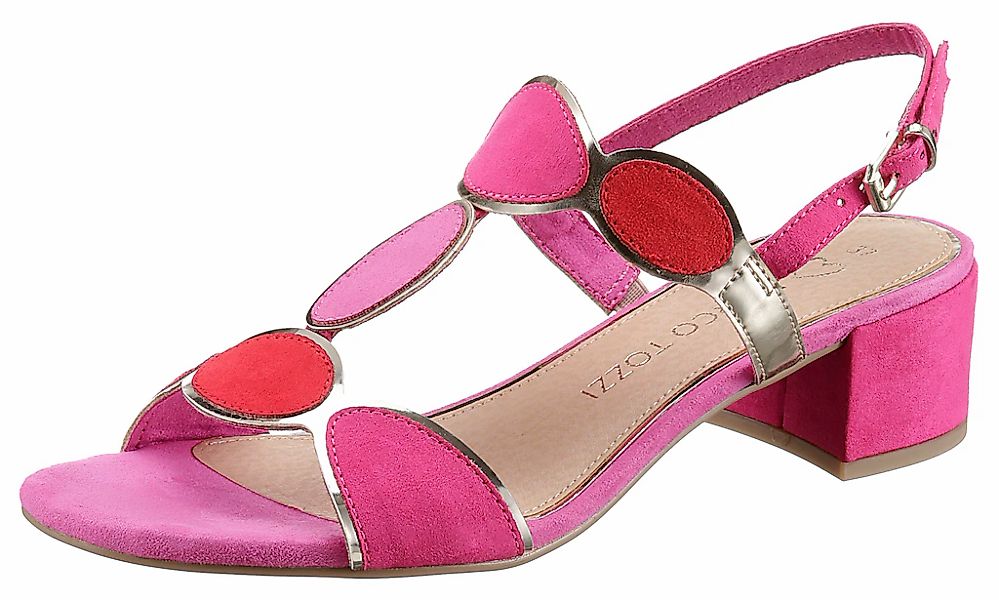MARCO TOZZI Sandalette, Blockabsatz, Sommerschuh, Riemchensandale mit verst günstig online kaufen