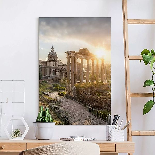 Leinwandbild Forum Romanum bei Sonnenaufgang günstig online kaufen