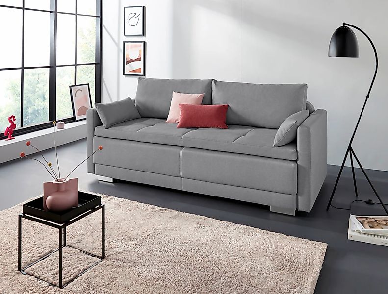 OTTO home Schlafsofa "Berlin" mit Boxspringaufbau, Bettfunktion & Bettkaste günstig online kaufen