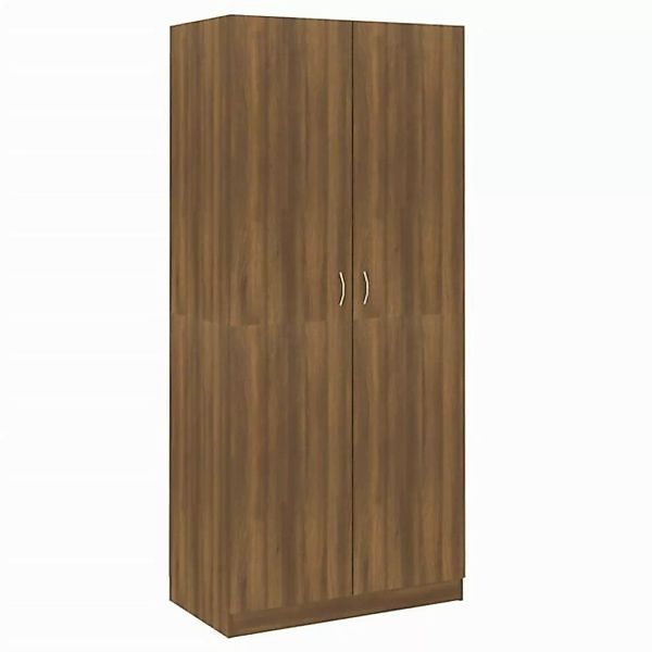 vidaXL Kleiderschrank Kleiderschrank Braun Eichen-Optik 90x52x200 cm Spanpl günstig online kaufen