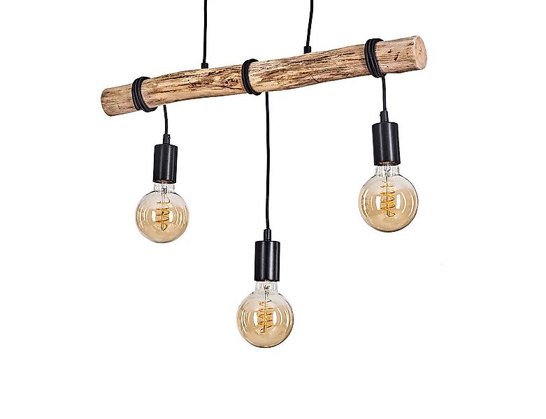 hofstein Pendelleuchte »Campagnazza« moderne Hängeleuchte aus Metall/Holz i günstig online kaufen
