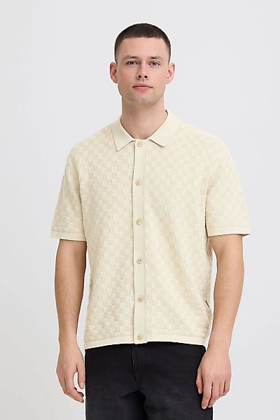 Blend Kurzarmhemd "BHDeven" Kariertes Feinstrick-Polohemd mit Karomuster günstig online kaufen