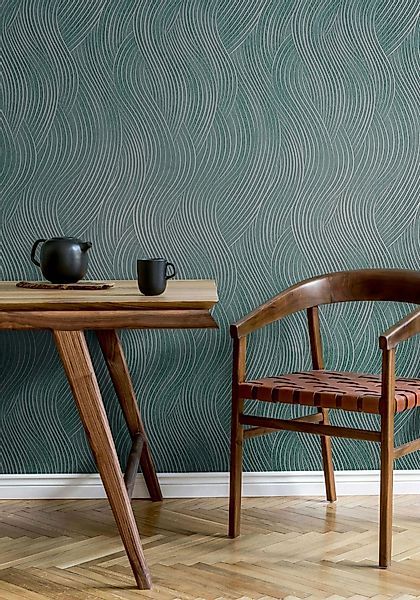 Marburg Vliestapete Tapete Wavy Stripes, geprägt, günstig online kaufen