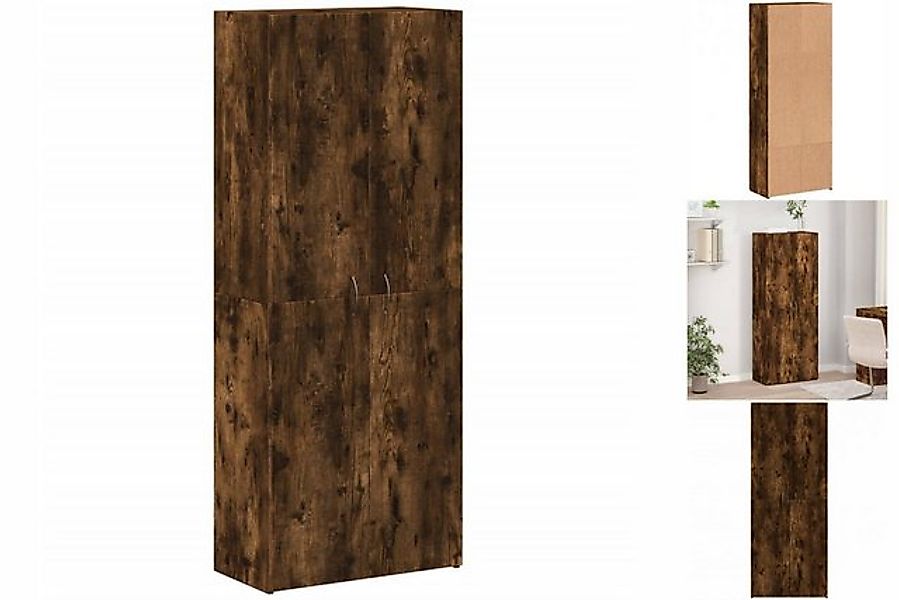 vidaXL Aktenschrank Aktenschrank Büroschrank Räuchereiche 60x32x153 cm Span günstig online kaufen