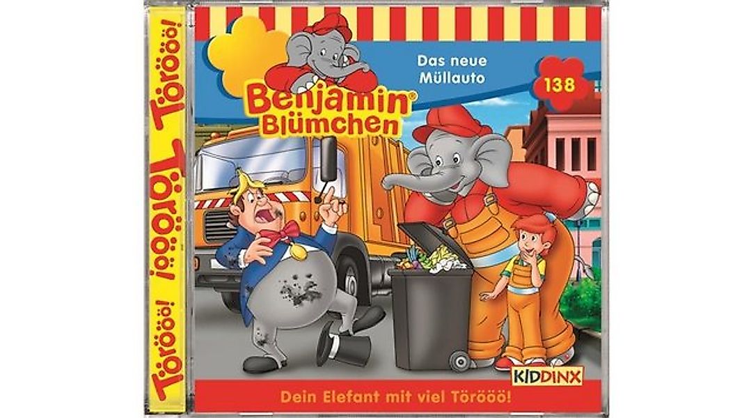 Kiddinx Hörspiel-CD Benjamin Blümchen 138 - Das neue Müllauto günstig online kaufen
