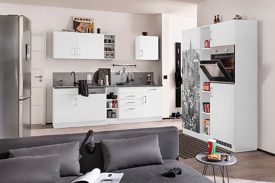 KOCHSTATION Küchenzeile "KS-Paris", ohne E-Geräte, Breite 400 cm günstig online kaufen