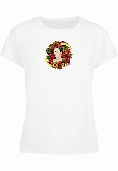 Merchcode T-Shirt Merchcode Damen Ladies Frida Kahlo - Much flowers Box Tee günstig online kaufen