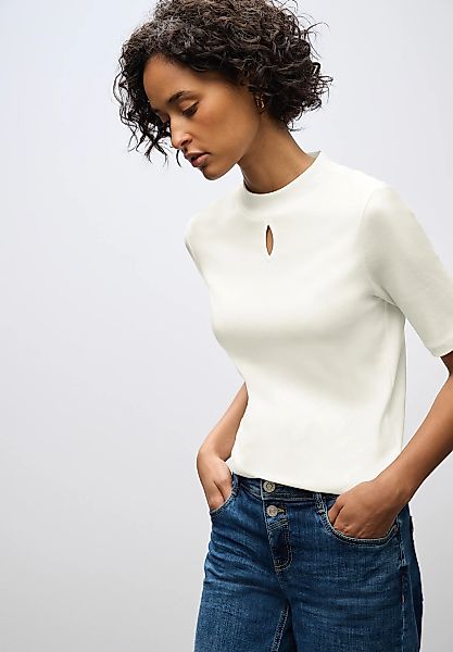 STREET ONE T-Shirt mit Turtleneck und Cut-Out günstig online kaufen