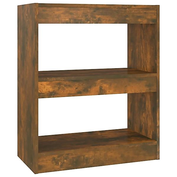 VidaXL Bücherregal/Raumteiler Räuchereiche 60x30x72 cm günstig online kaufen