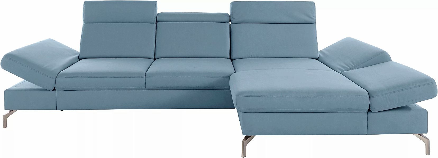 sit&more Ecksofa »Brisbane L-Form«, Fußhöhe 15 cm, inklusive Sitztiefen-, A günstig online kaufen