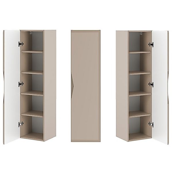 Lomadox Hochschrank DORIDA-140 Badezimmerschrank Highboard Gäste WC 35 cm b günstig online kaufen