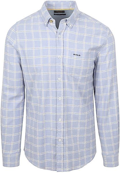 NZA Hemd Armando Flanell Karos Blau - Größe 3XL günstig online kaufen