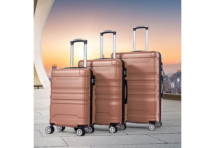 REDOM Hartschalen-Trolley Hartschalenkoffer Set mit TSA-Schloss und 360° dr günstig online kaufen