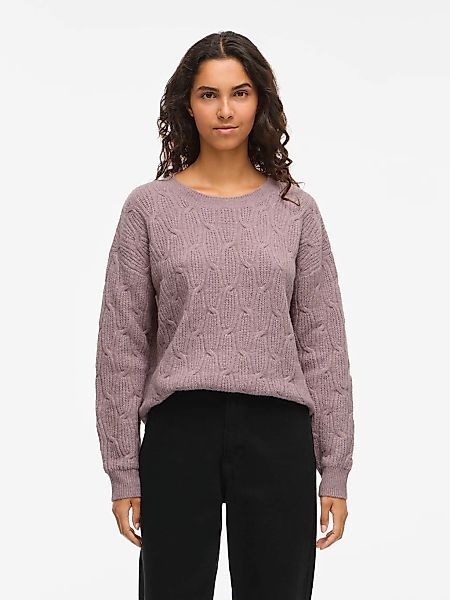 Vila Strickpullover "VILASSIA O-NECK L/S CABEL KNIT TOP -NOOS" günstig online kaufen