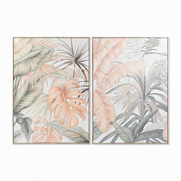 Bild Dkd Home Decor Bettlaken Tropical Pflanzenblatt (100 X 4 X 140 Cm) (2 günstig online kaufen