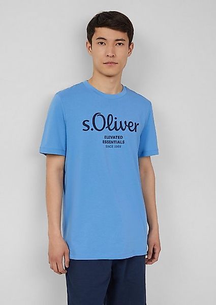 s.Oliver Kurzarmshirt T-Shirt mit Logo-Print Artwork günstig online kaufen