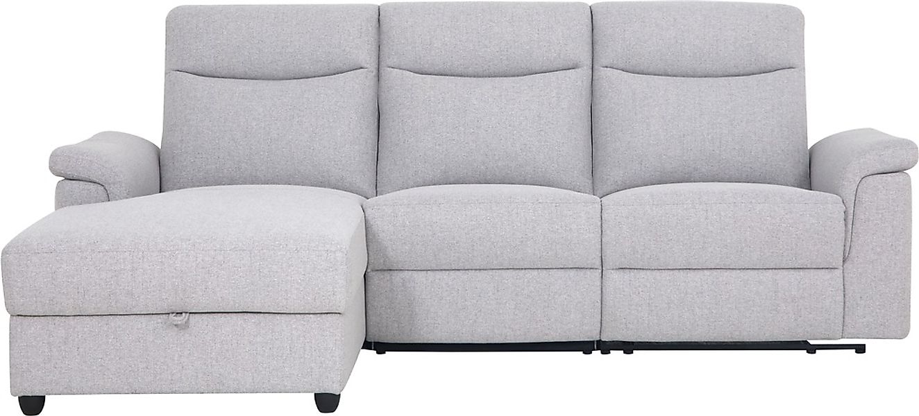 Home affaire Ecksofa "BRIONNE, L-Form, 255cm, manuelle u. elektrische Funkt günstig online kaufen