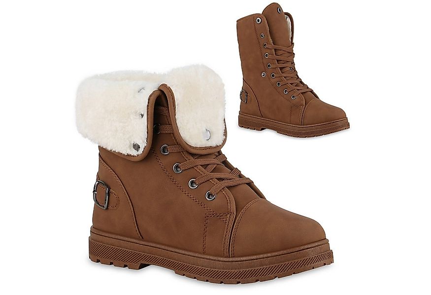 VAN HILL 840859 Sneaker Damen Warm Gefütterte Sneaker High Bequeme Schnalle günstig online kaufen