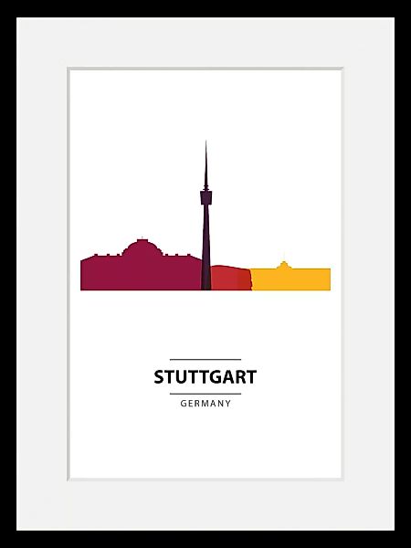 queence Bild "Stuttgart Color Splash", Städte, (1 St.) günstig online kaufen
