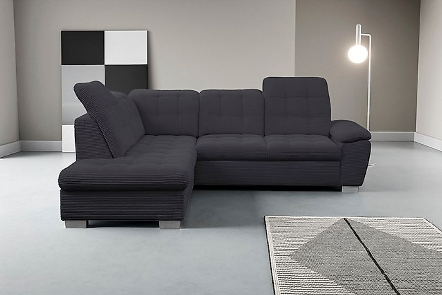 WERK2 Ecksofa »Bonny inkl. Kopfteilverstellung, Bettfunktion, Stauraum, Bre günstig online kaufen