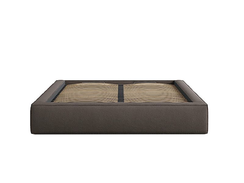 Micadoni | Bettgestell mit Stauraum Simon 200x200 Bouclé günstig online kaufen