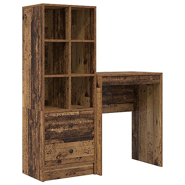 vidaXL Sideboard Schreibtisch mit Stauraum Altholz günstig online kaufen
