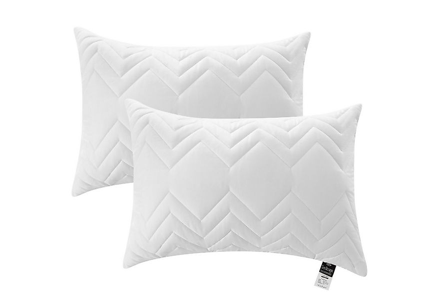 SEI Design Kopfkissen Schlafkissen Kissen Mikrofaserkissen gesteppt mit Rei günstig online kaufen