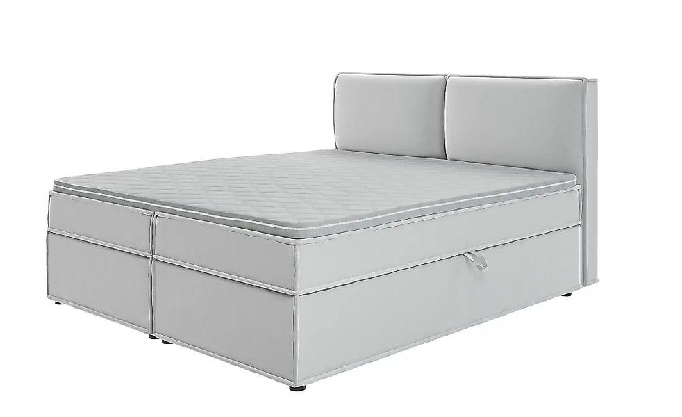 S-STYLE Boxbett mit Stauraum und Topper  H3 Uma ¦ silber ¦ Maße (cm): B: 18 günstig online kaufen