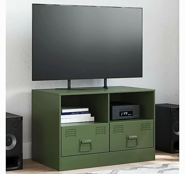 vidaXL Schrankmodule TV-Schrank Olivgrün 67x39x44 cm Stahl günstig online kaufen