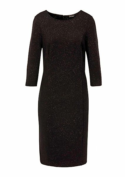 GOLDNER Abendkleid "Kurzgröße Festliches Kleid mit Goldglanz" Glitzereffekt günstig online kaufen