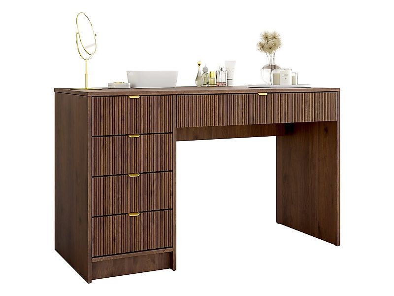 MIRJAN24 Schminktisch Tireno (5-Schubladen), Aluminiumgriffe in der Farbe G günstig online kaufen