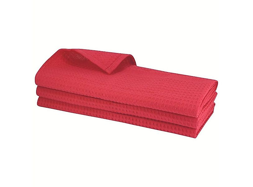 Engelland Geschirrtuch Poliertuch, (Vorteils-Set, 3-tlg., Waffel-Pique), 10 günstig online kaufen