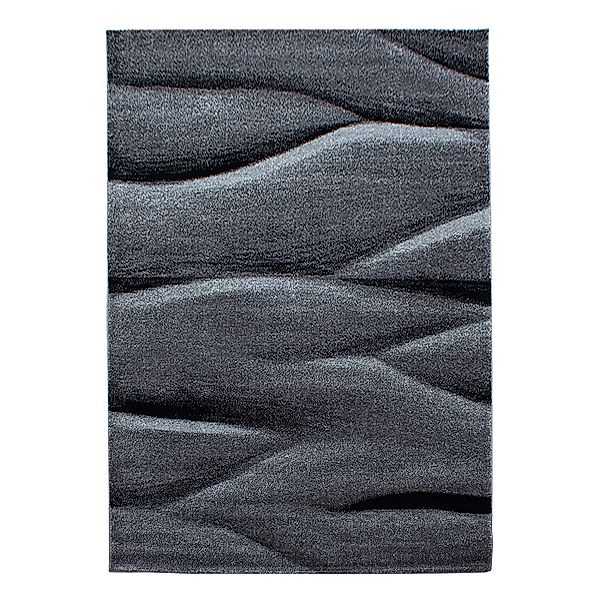 Ayyildiz Kurzflorteppich Lucca 1840 Schwarz 240 cm x 340 cm günstig online kaufen