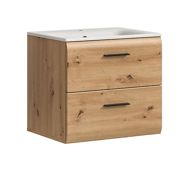 furnling Waschtisch inkl. Waschbecken Ivy, 2 Schubladen, mit Keramikeinsatz günstig online kaufen