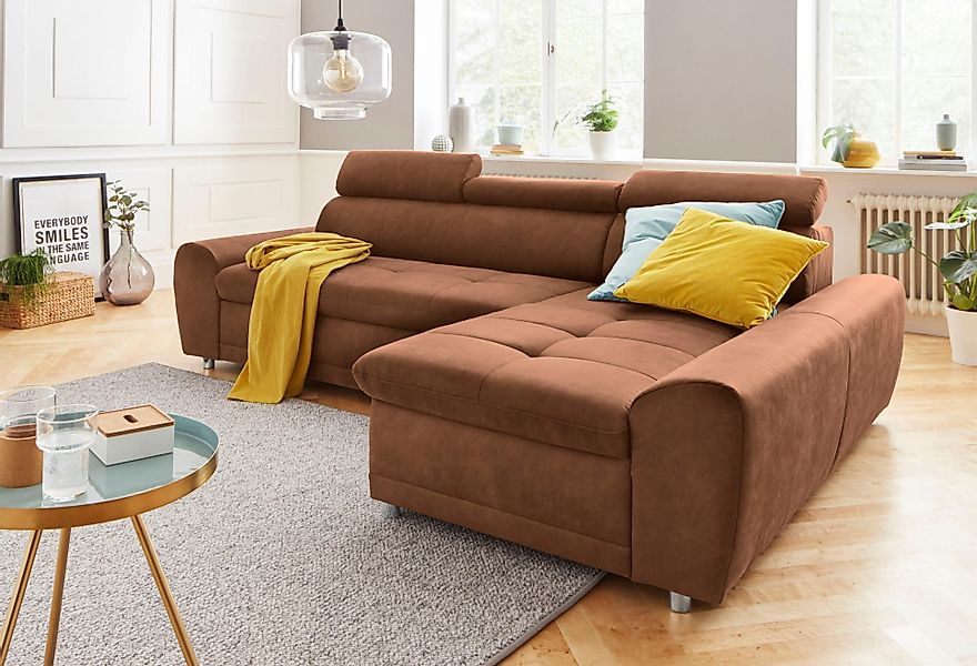 sit&more Ecksofa Riva L-Form, inklusive Kopteilverstellung, günstig online kaufen