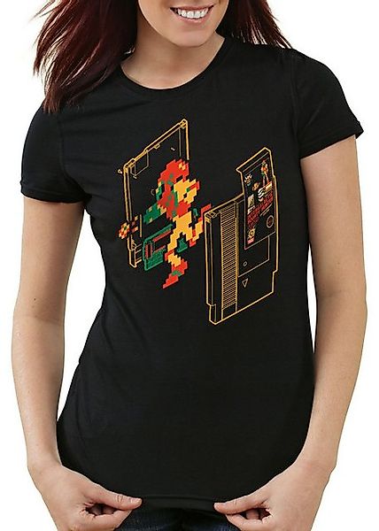 style3 T-Shirt Retro Samus classic gamer switch nes 8-Bit Metroid hunter ar günstig online kaufen