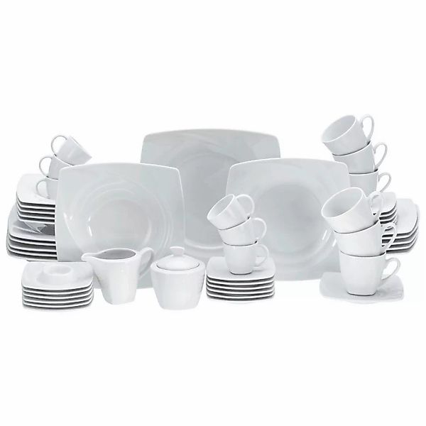 CreaTable Kombiservice »Geschirr-Set Celebration«, (50 tlg., Kaffeeservice günstig online kaufen