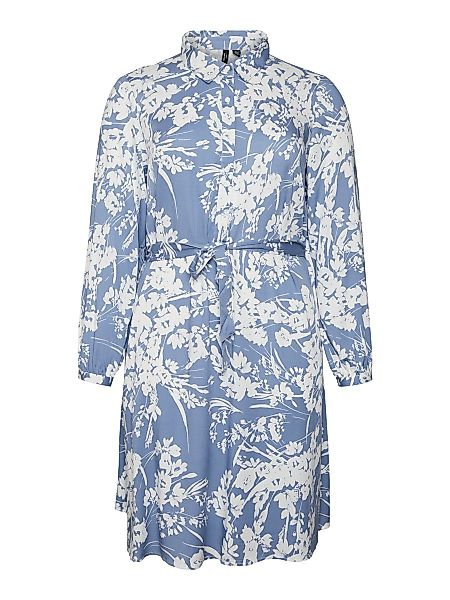 VERO MODA Geblümtes Blusenkleid Damen Blau günstig online kaufen