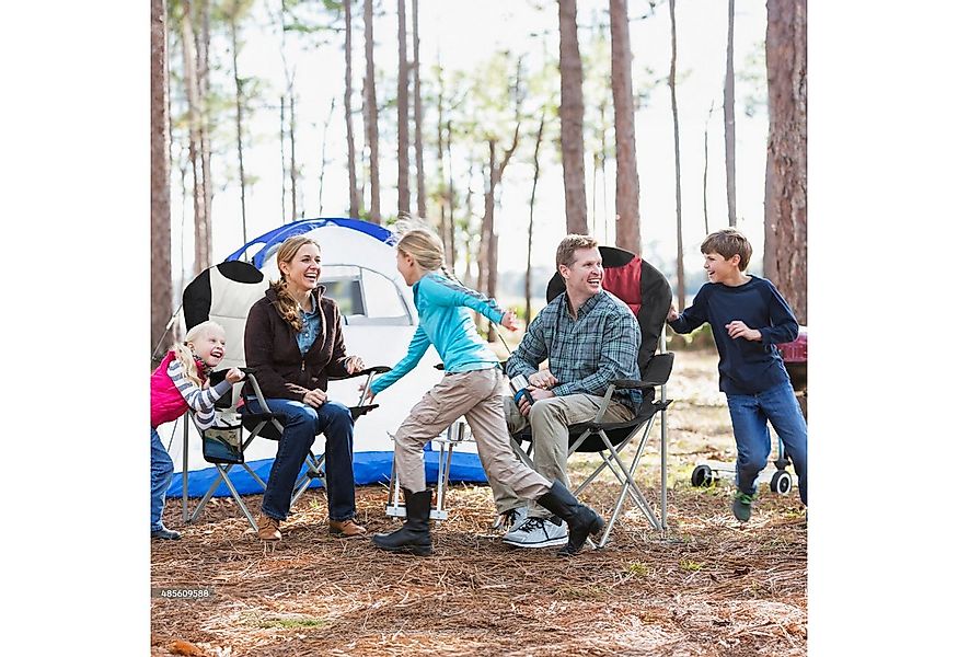 HOMECALL Campingstuhl Hochlehner 108cm mit Lendenwirbelstütze Klappstuhl An günstig online kaufen