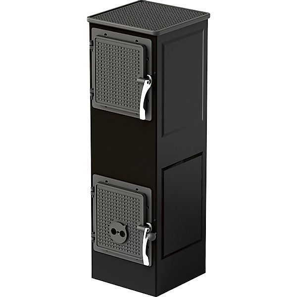 Accente Werkstattofen Stahl Schwarz 6 kW günstig online kaufen